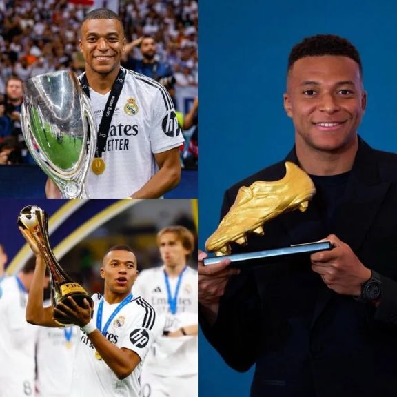 مبابي يتسلم جائزة الحذاء الذهبي لأفضل هداف في أوروبا